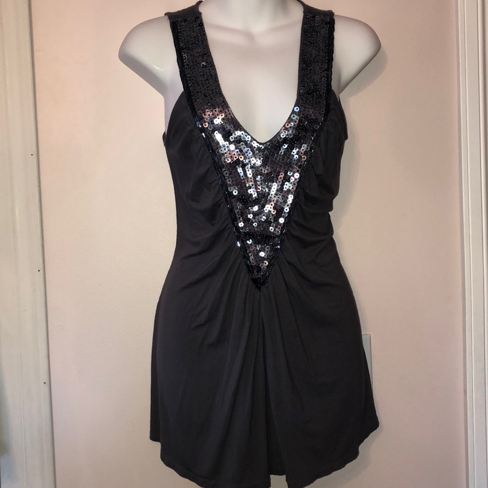 Studio Y sequin v neck top